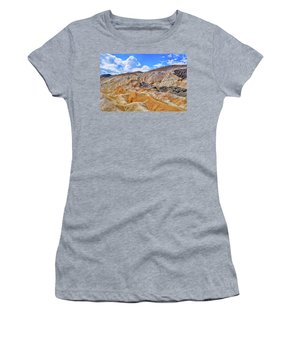 Death Valley National Park Women's T-Shirt featuring the photograph Twenty Mule Team Canyon Death Valley by Kyle Hanson