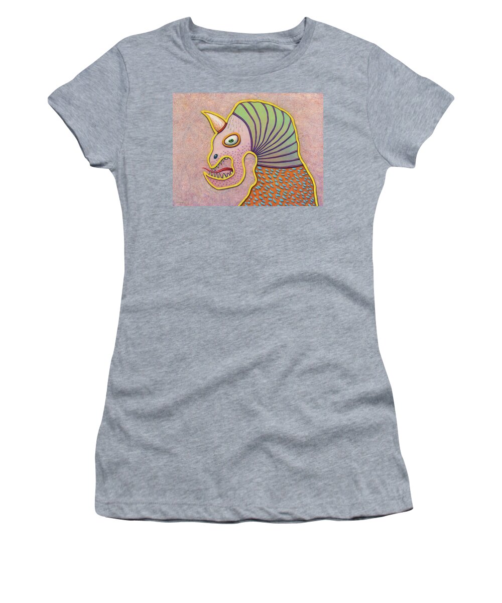 Horn Women's T-Shirt featuring the painting Unihorn by James W Johnson