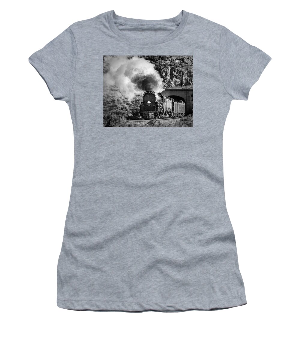 America Women's T-Shirt featuring the photograph -Union Pacific Big Boy Locomotive by James Sage