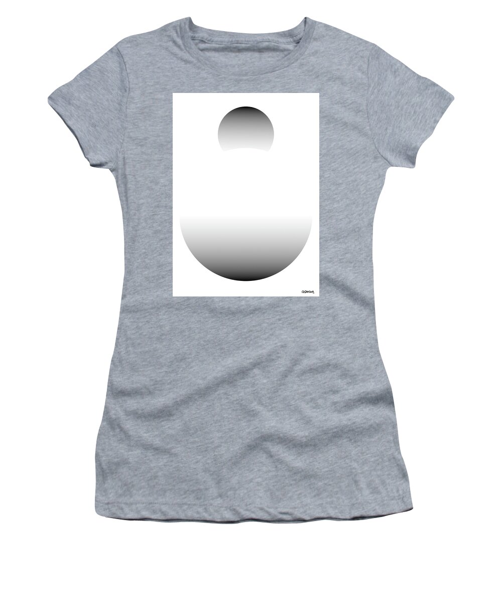Illusory Contours Women's T-Shirt featuring the mixed media Unsphere by Gianni Sarcone