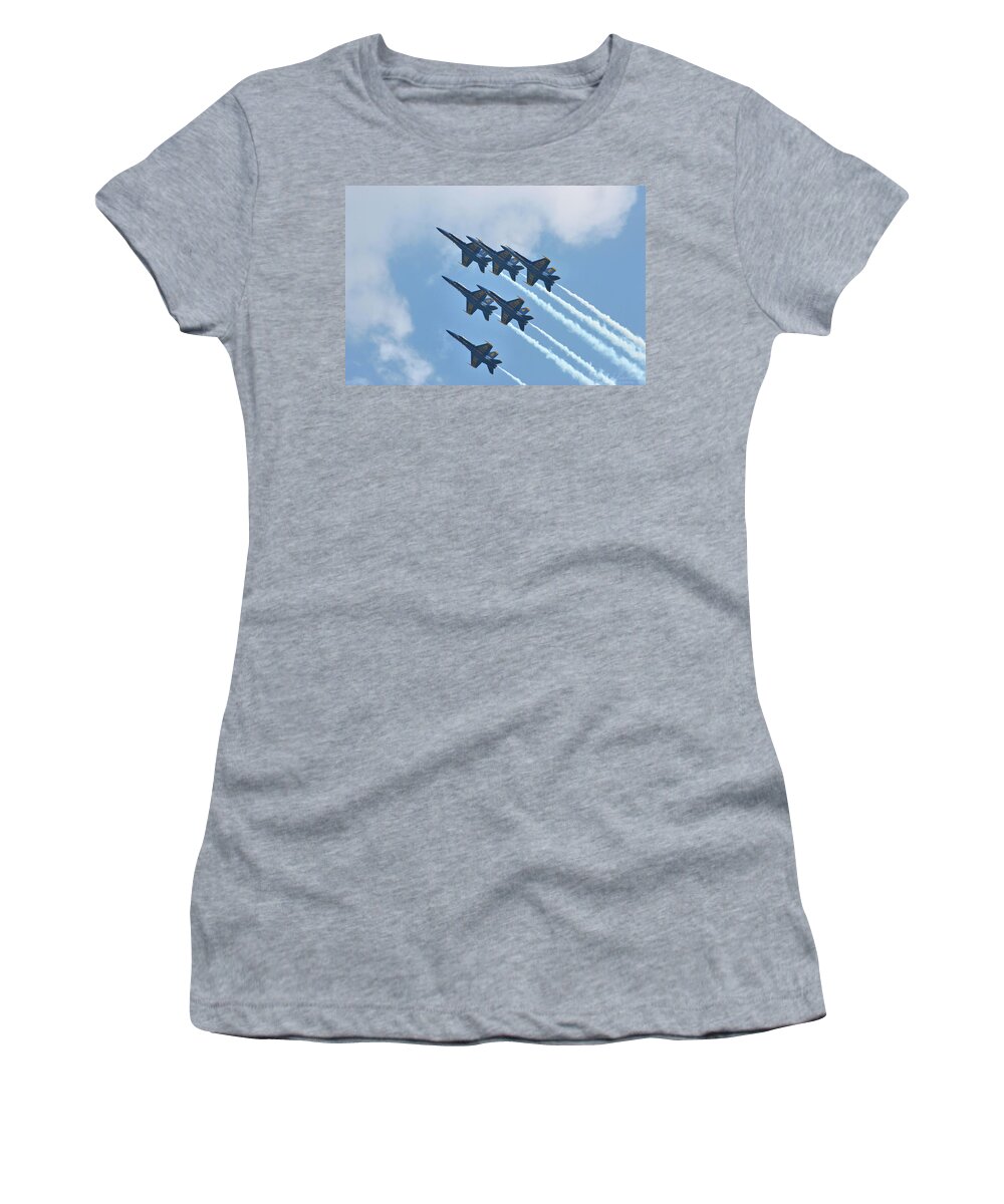 United States Women's T-Shirt featuring the photograph US Navy Blue Angels by Robert Banach