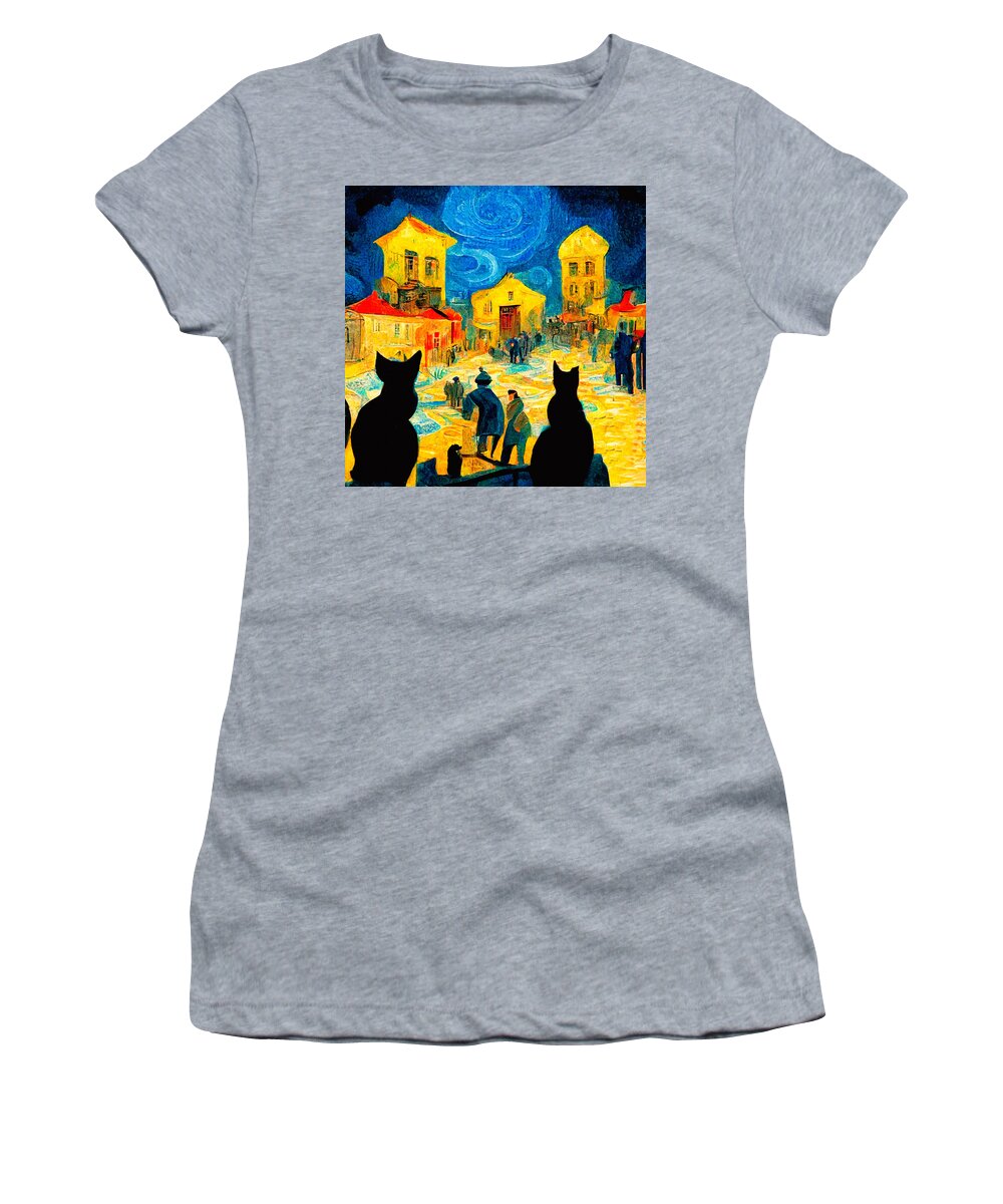 Vincent Van Gogh Women's T-Shirt featuring the digital art Van Gogh #2 by Craig Boehman