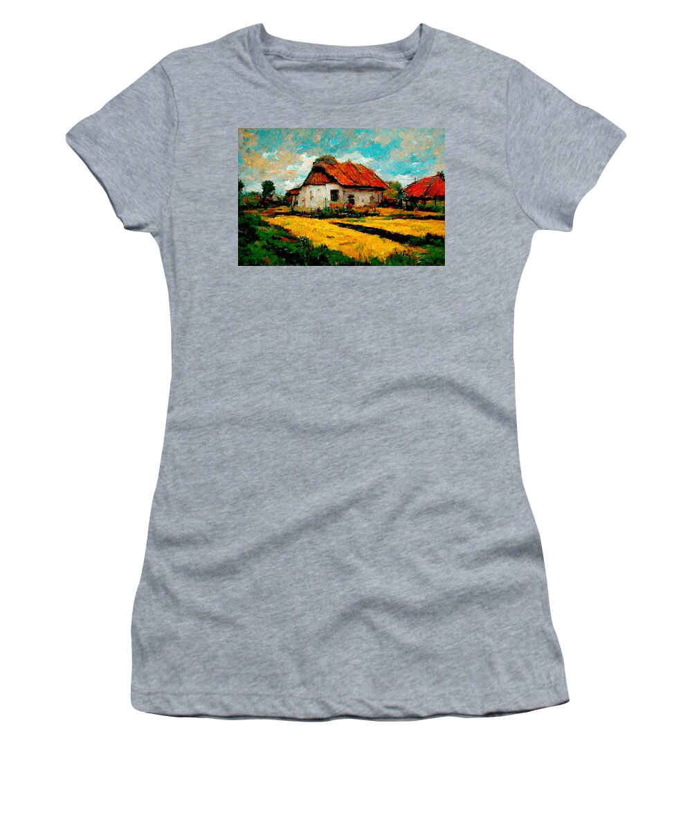 Vincent Van Gogh Women's T-Shirt featuring the digital art Van Gogh #3 by Craig Boehman