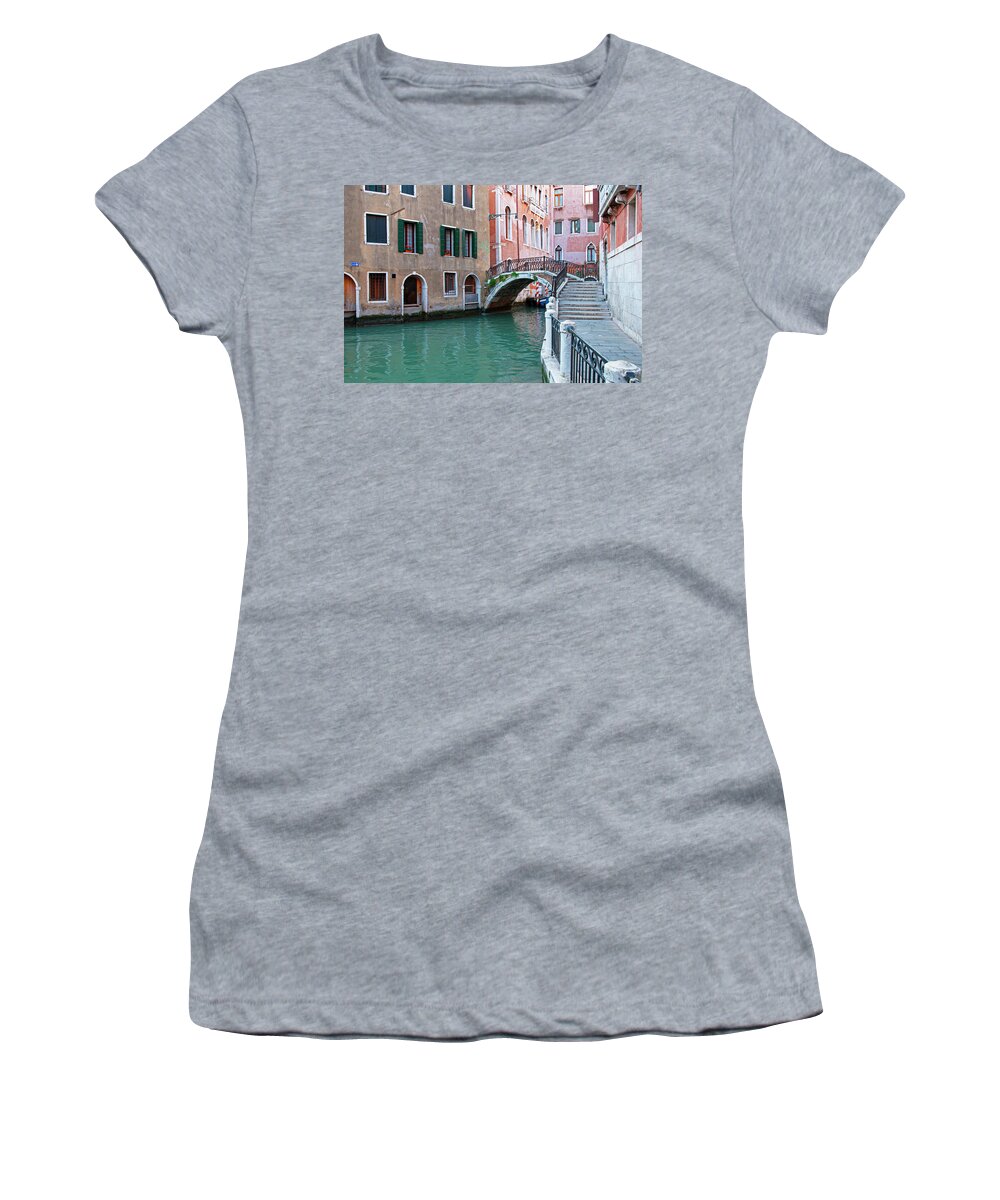 Italy Women's T-Shirt featuring the photograph Venice at Rest - Venice, Italy by Denise Strahm