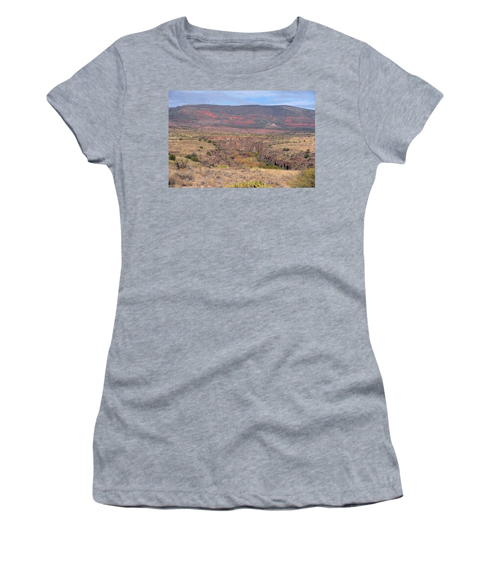 Arizona Women's T-Shirt featuring the photograph Verde Canyon and Anderson Butte by Brian Lockett
