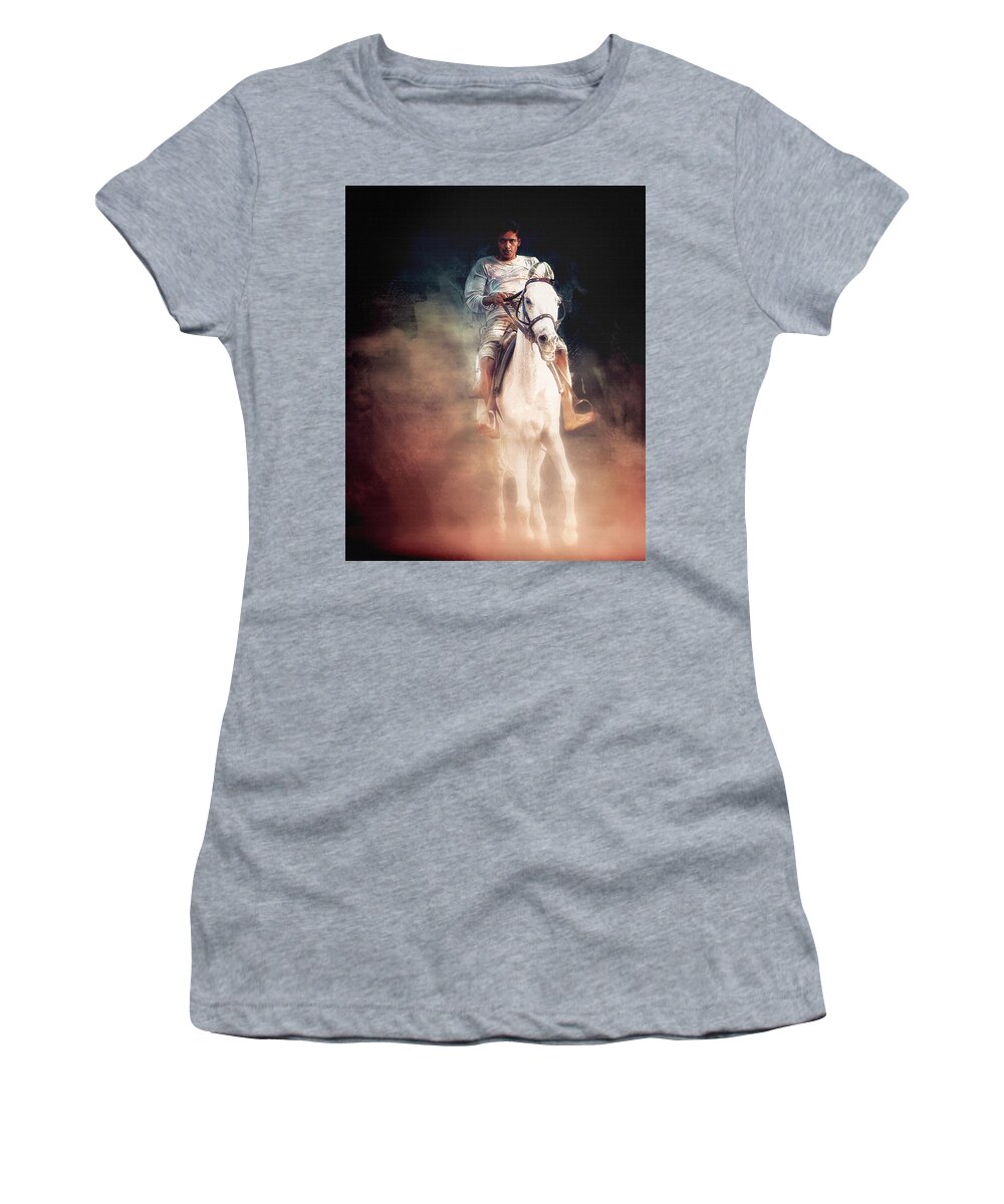 Photography Women's T-Shirt featuring the photograph Versova Rider by Craig Boehman