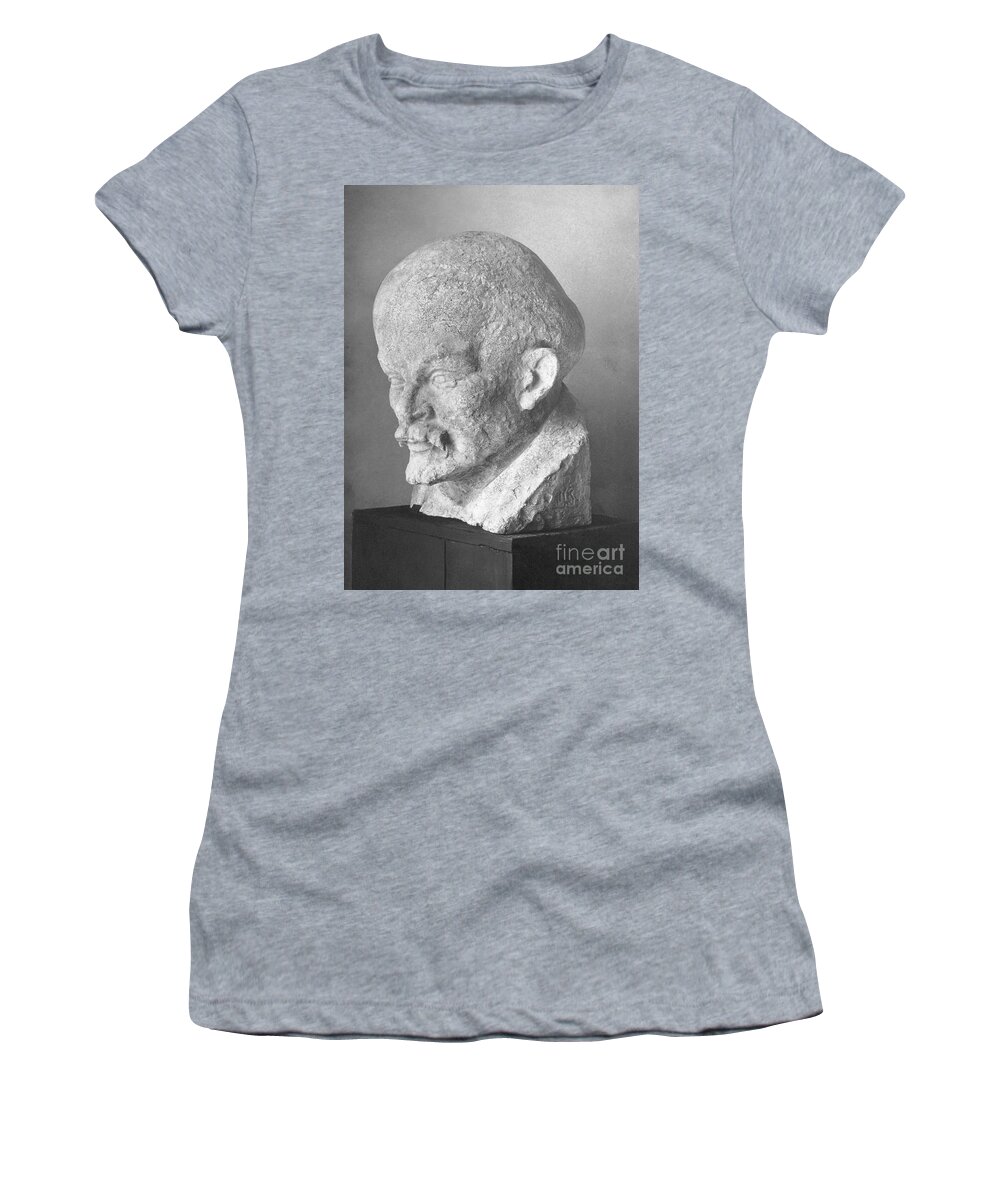 1931 Women's T-Shirt featuring the sculpture Vladimir Lenin Bust by Hildo Krop