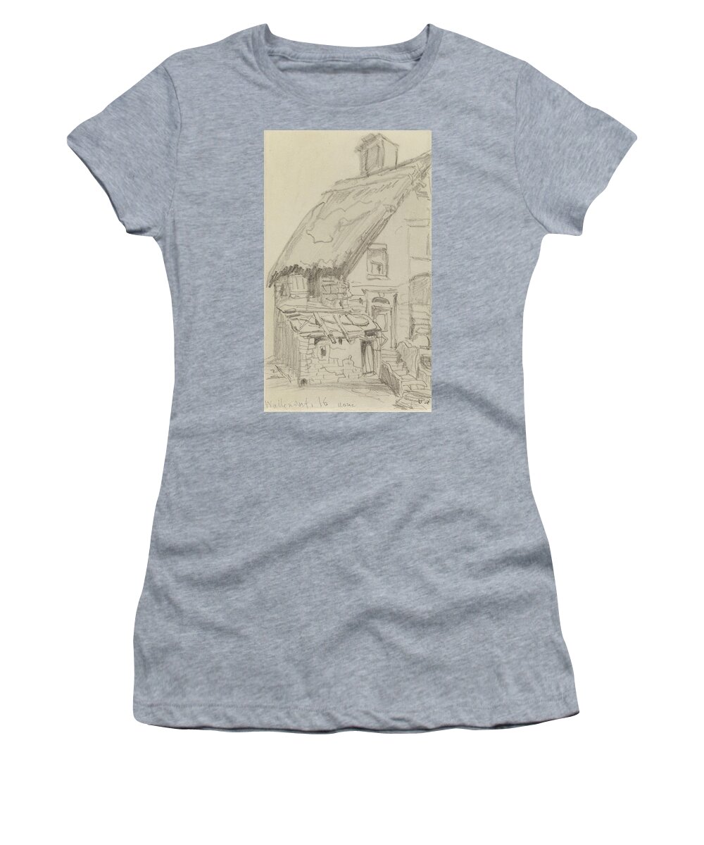 19th Century Painters Women's T-Shirt featuring the drawing Wallendorf by Victor Hugo