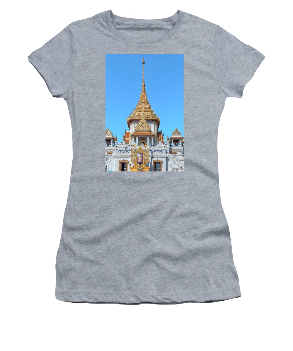 Scenic Women's T-Shirt featuring the photograph Wat Traimit Phra Maha Mondop of the Golden Buddha DTHB2285 by Gerry Gantt