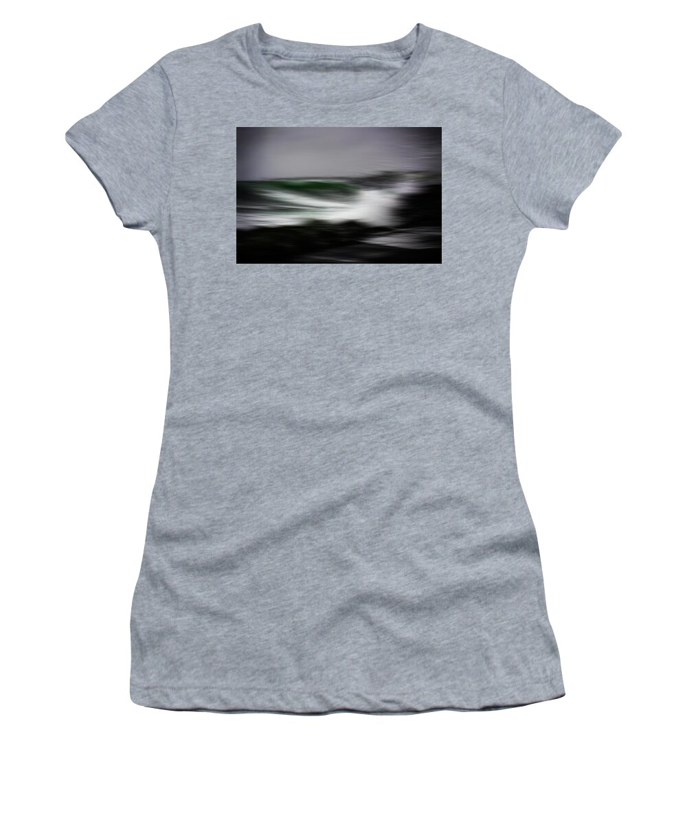 Breaking Waves Women's T-Shirt featuring the photograph Waves 003 by Al Fio Bonina
