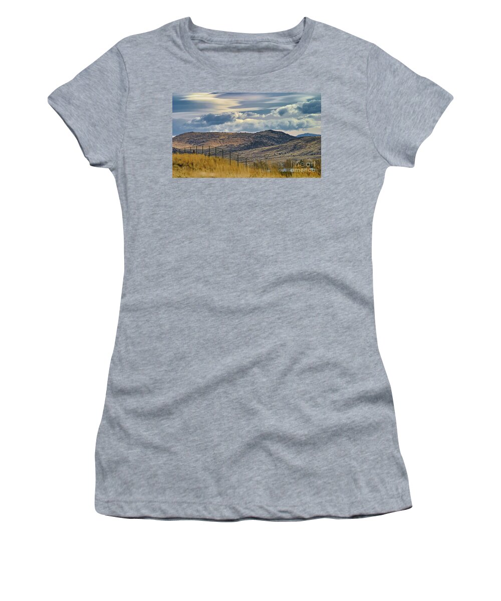 Landscape Women's T-Shirt featuring the photograph Western Landscape USA Wyoming by Chuck Kuhn