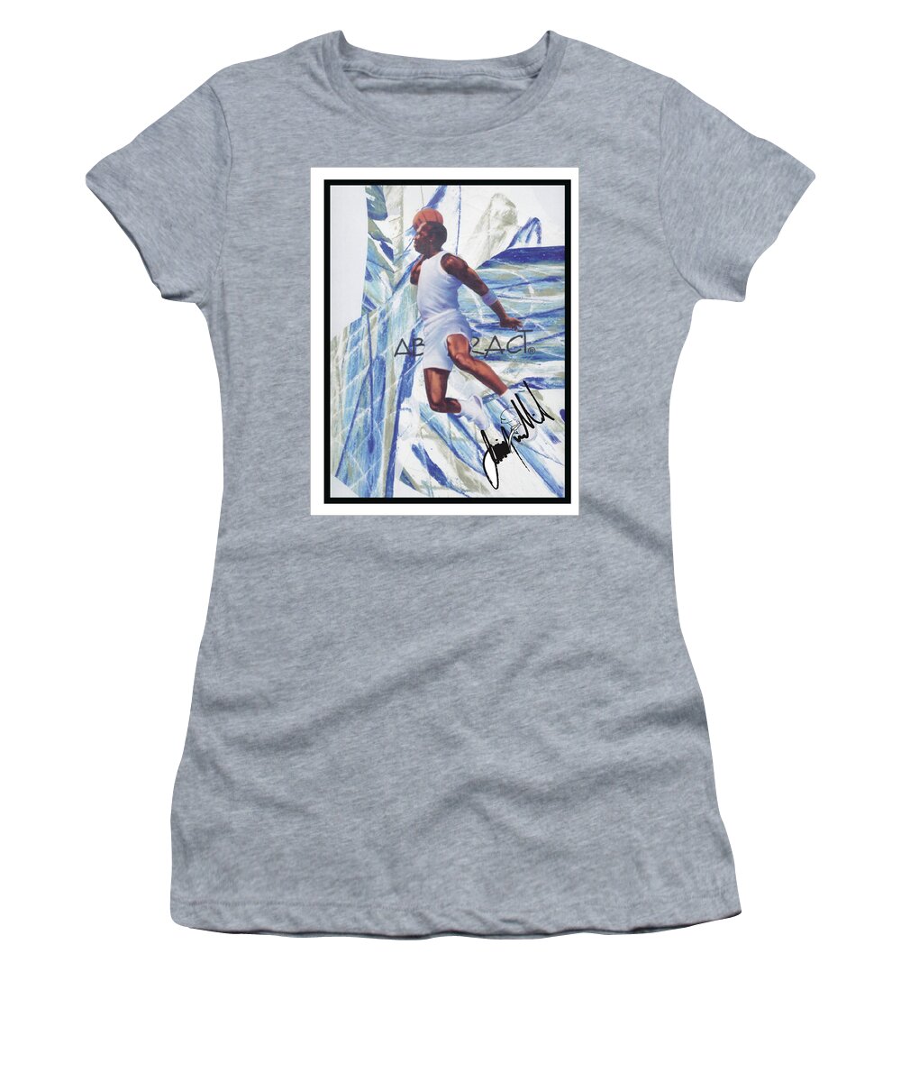  Women's T-Shirt featuring the painting Who Else by Jimmy Williams
