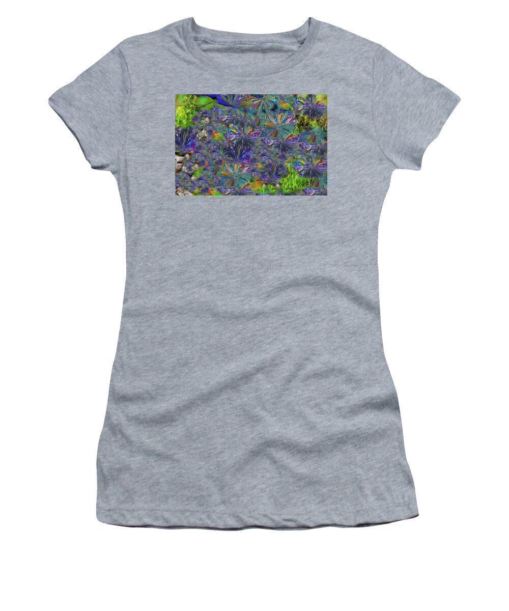 Flower Women's T-Shirt featuring the photograph Wild Asters by Wayne King