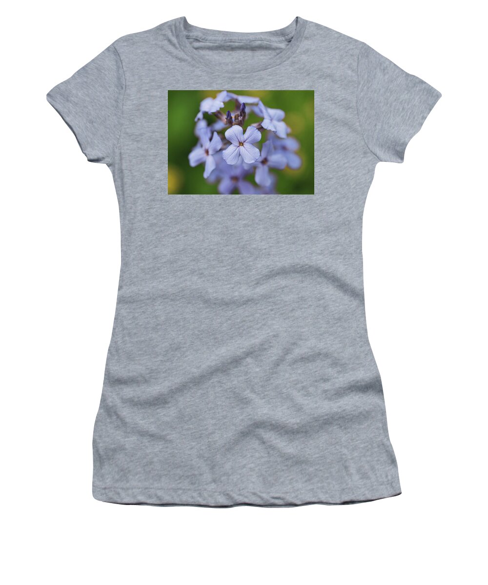Plants Women's T-Shirt featuring the photograph Wild Flowers in Blue by Amelia Pearn