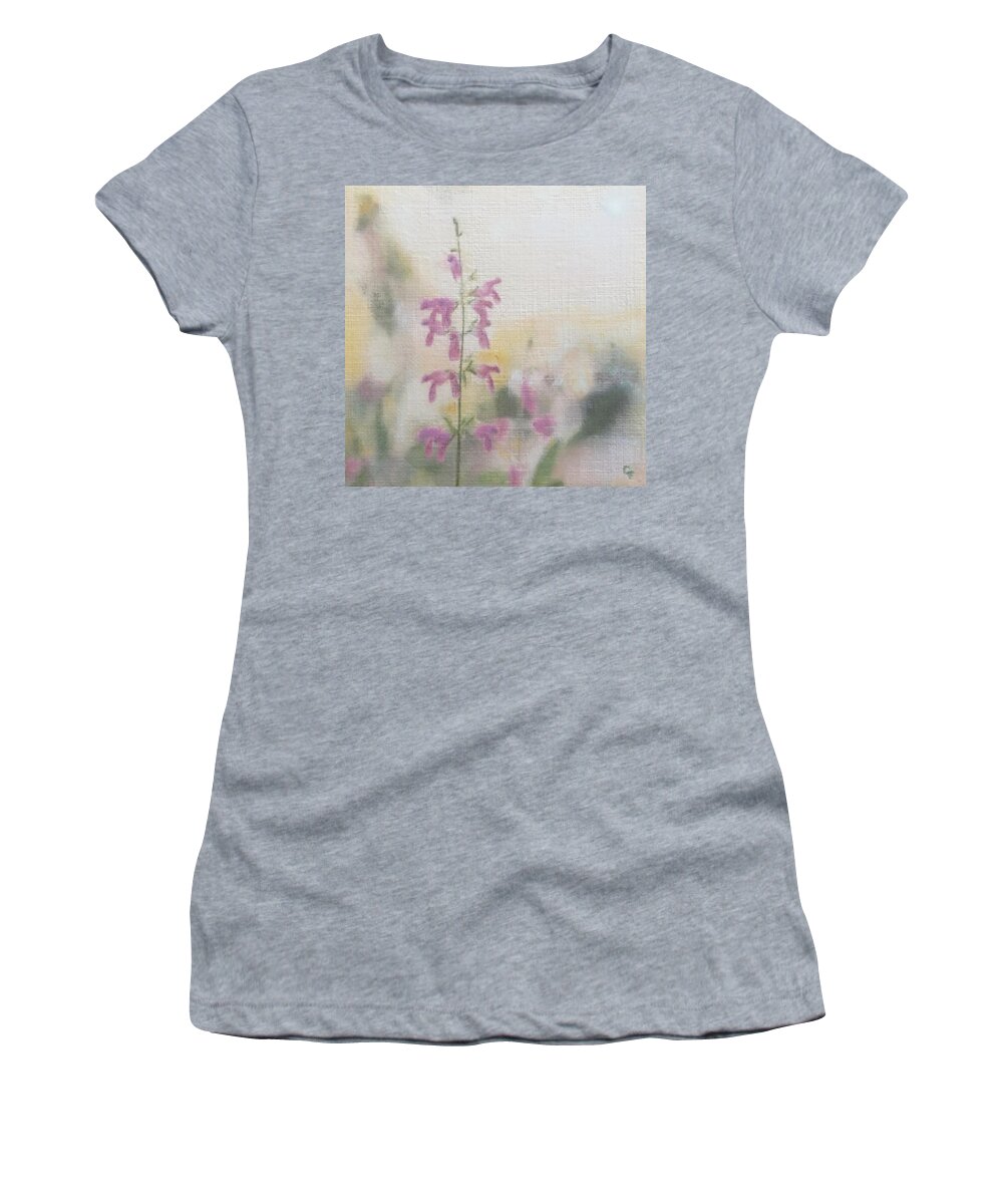 Wildflowers Women's T-Shirt featuring the painting Wildflower Mini 2 by Cara Frafjord