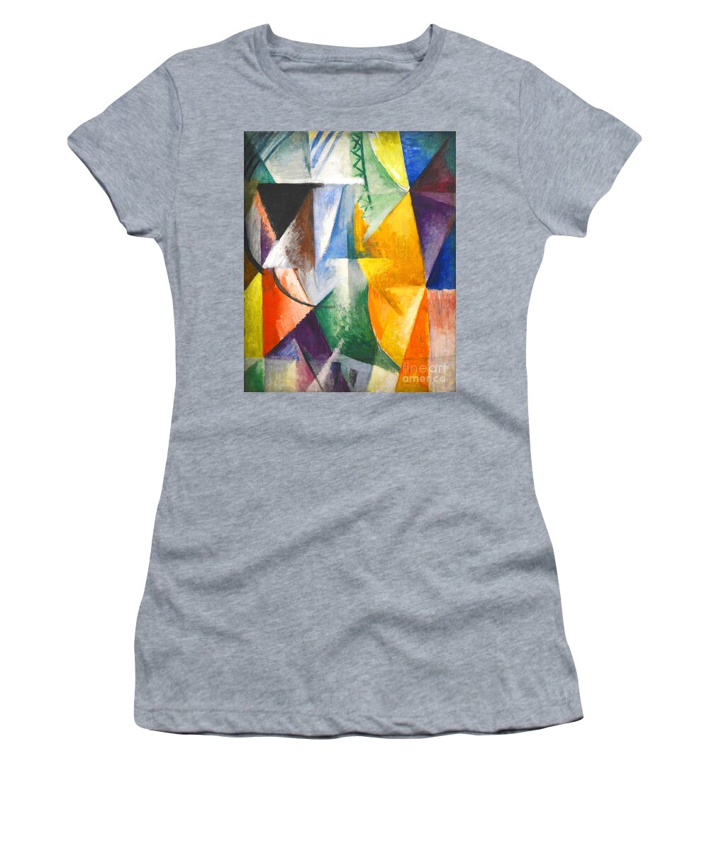 Window Women's T-Shirt featuring the painting Window by Robert Delaunay