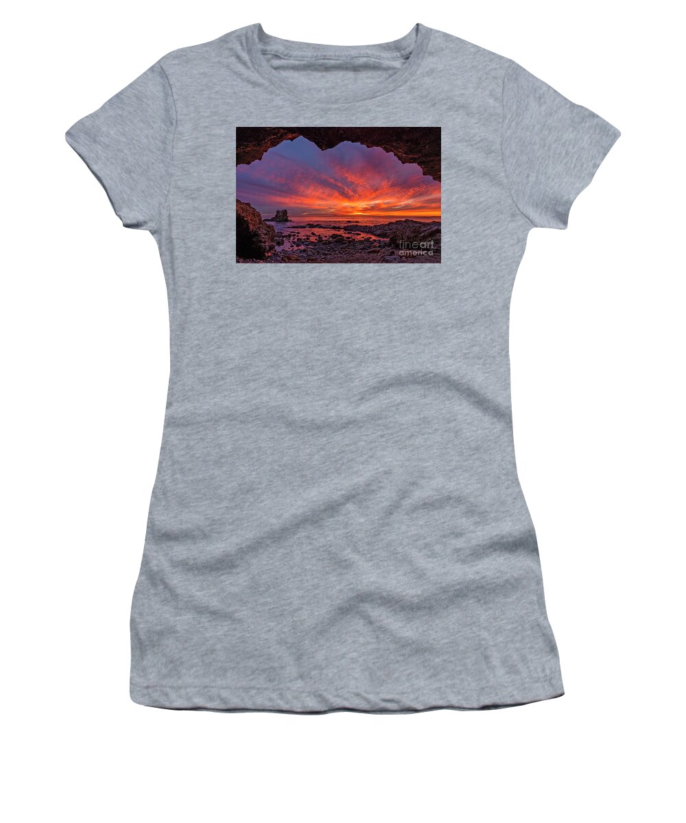 Winter Women's T-Shirt featuring the photograph Winter Sunsets in So Cal by Eddie Yerkish