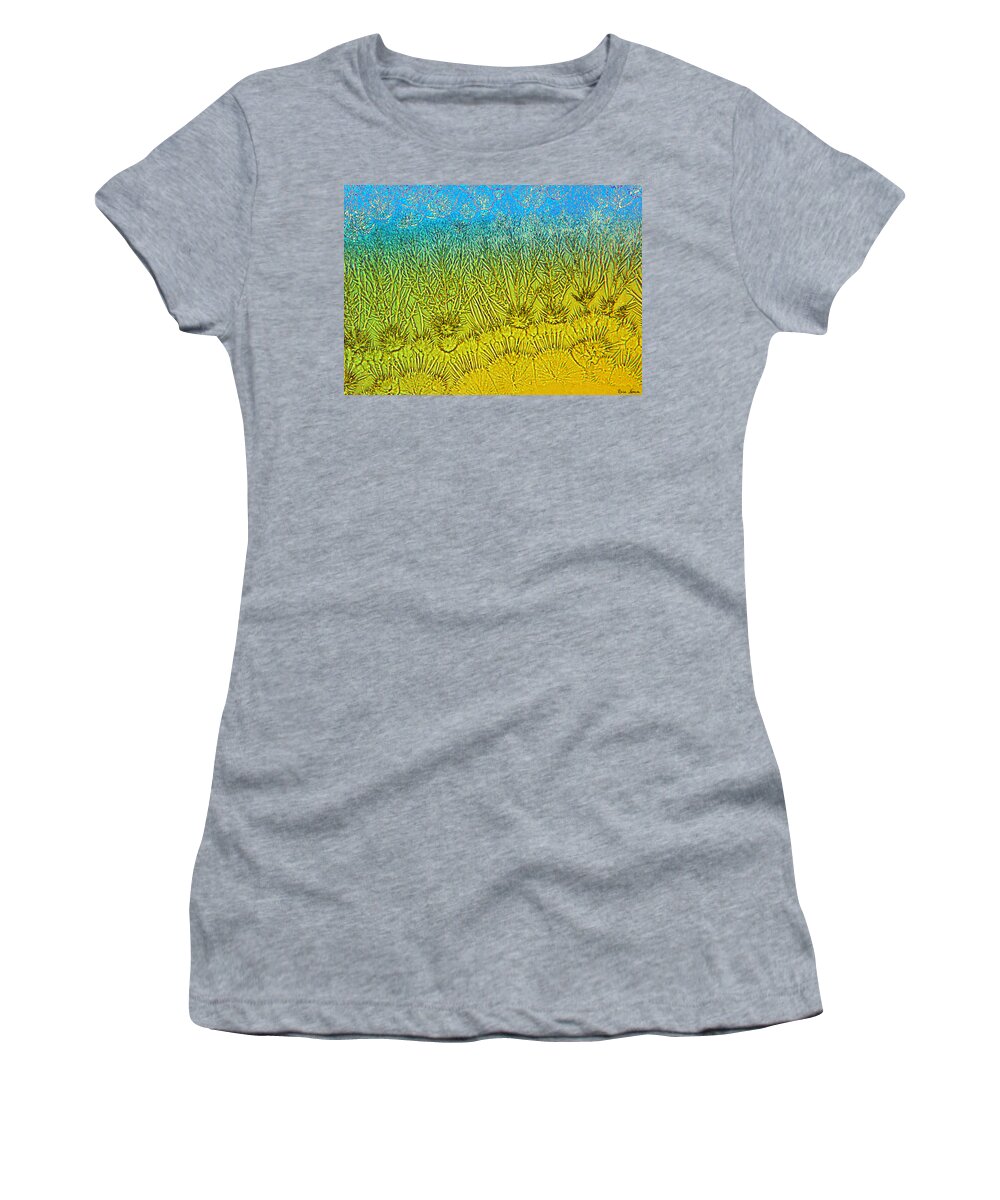  Women's T-Shirt featuring the photograph Winter Weeds 2 by Rein Nomm