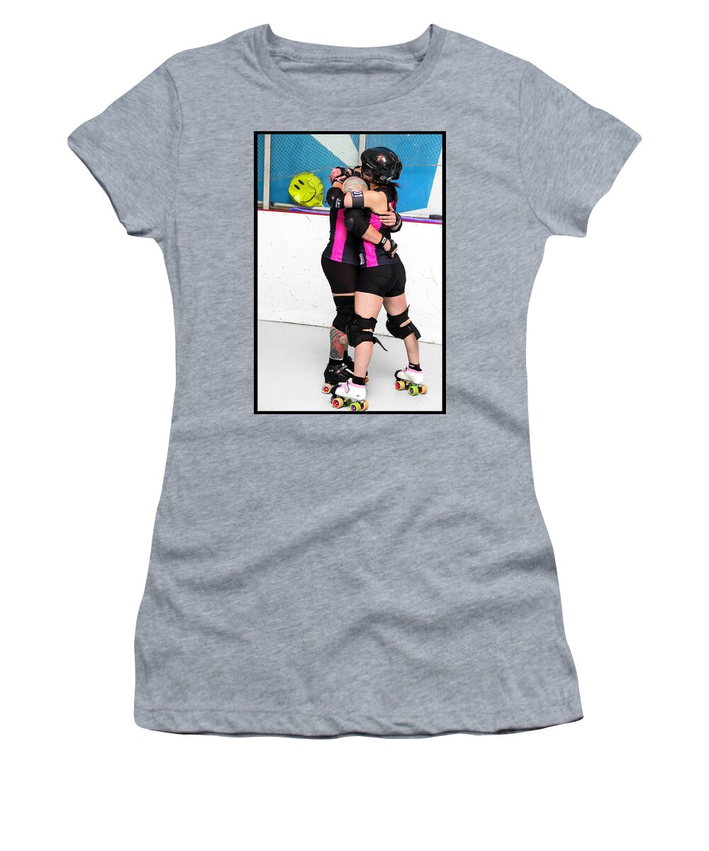 Roller Derby Women's T-Shirt featuring the photograph Women Who Fly #19 by Christopher W Weeks