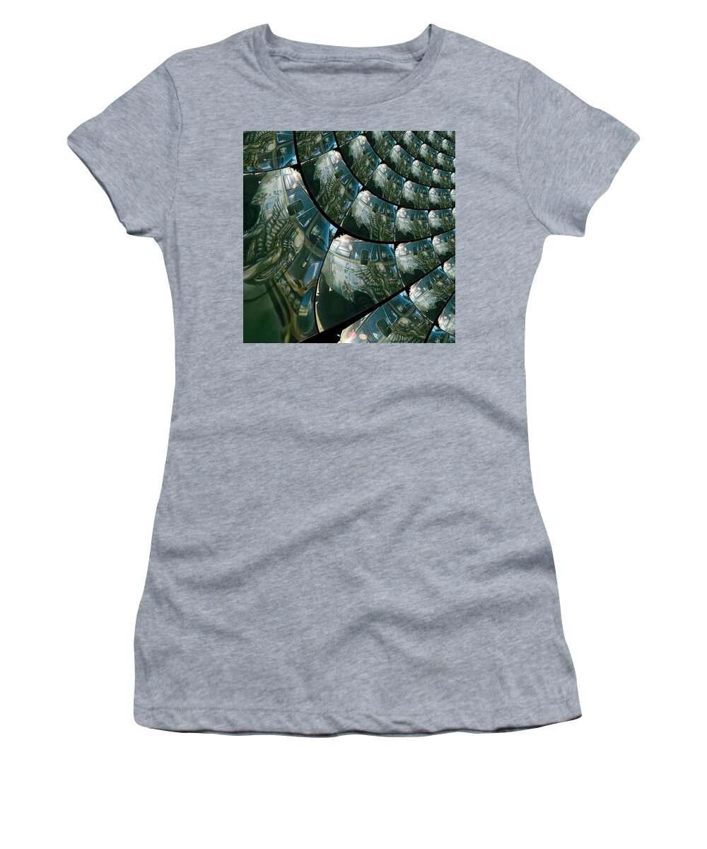 Oifii Women's T-Shirt featuring the digital art Year Three Thousand Is Now by Stephane Poirier