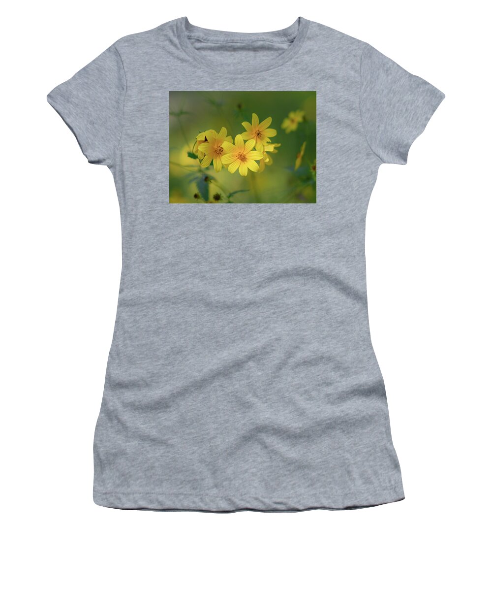 Flower Women's T-Shirt featuring the photograph Yellow 2 by Grant Twiss