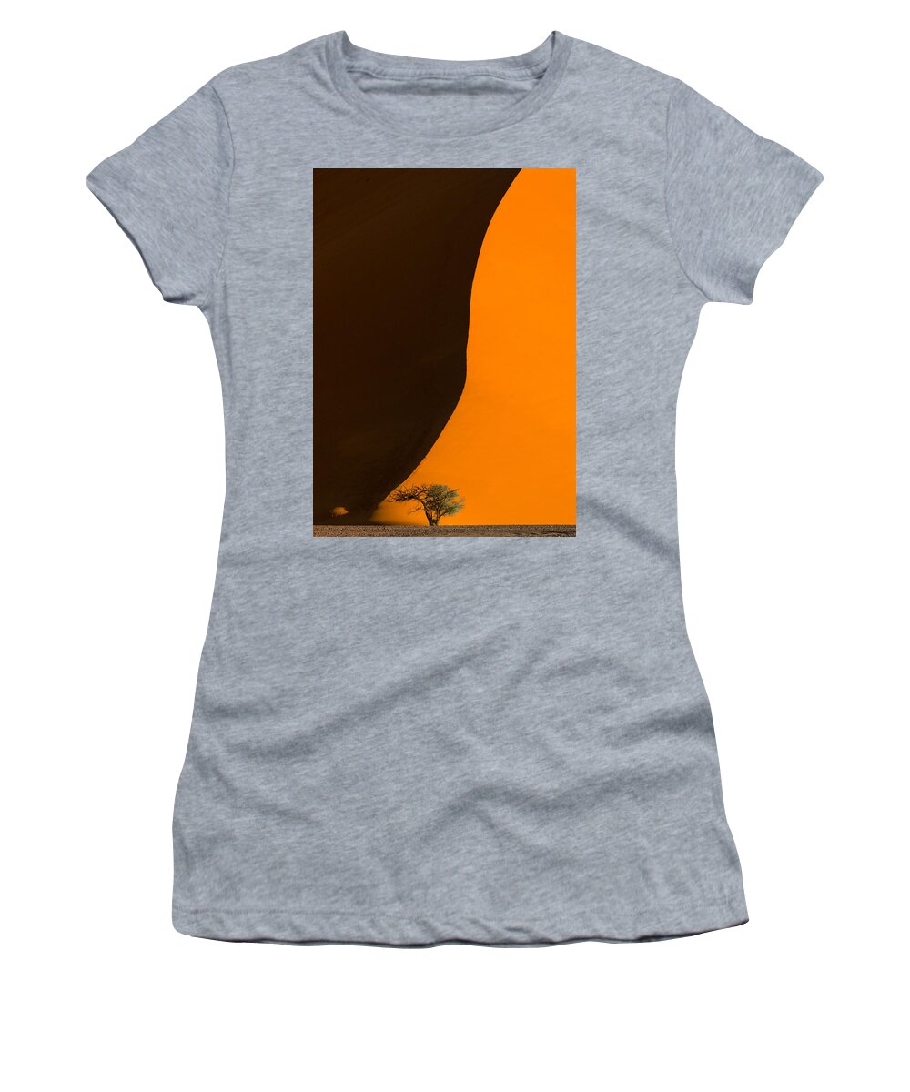 Sossusvlei Women's T-Shirt featuring the photograph Yin and Yang by Peter Boehringer