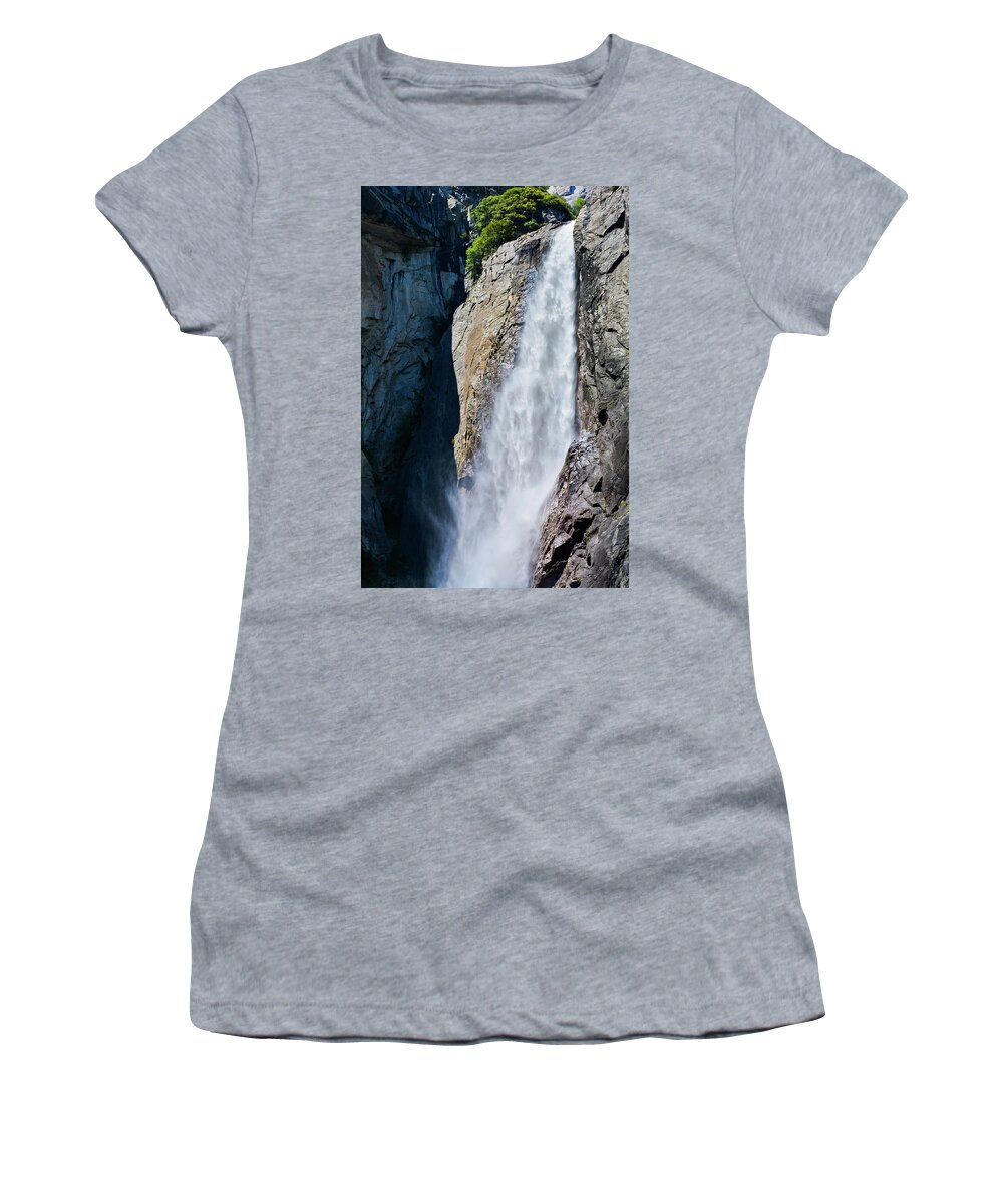 Yosemite National Park Women's T-Shirt featuring the photograph Yosemite Falls Portrait by Kyle Hanson