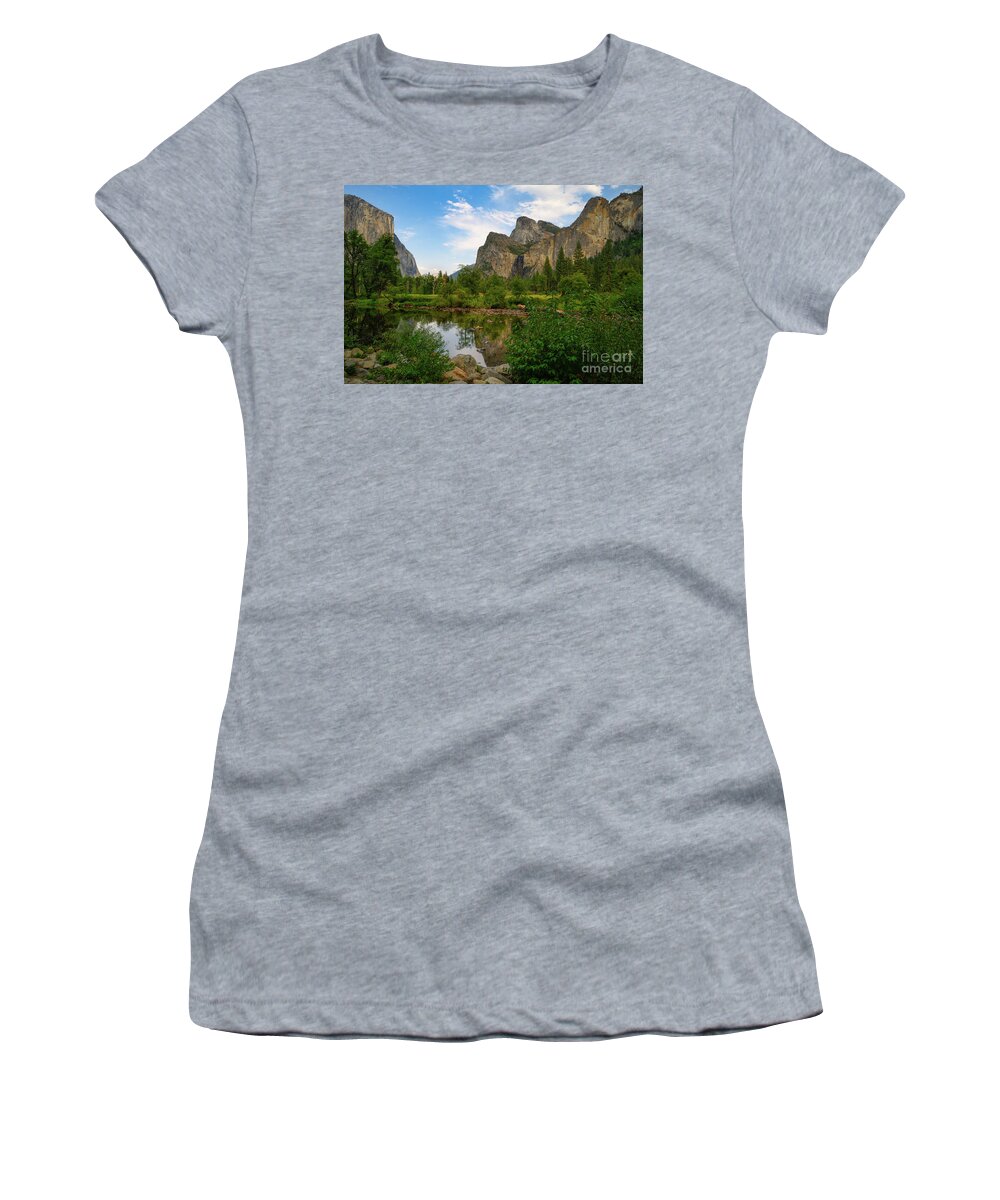 Yosemite Women's T-Shirt featuring the photograph Yosemite Valley, Yosemite National Park by Abigail Diane Photography