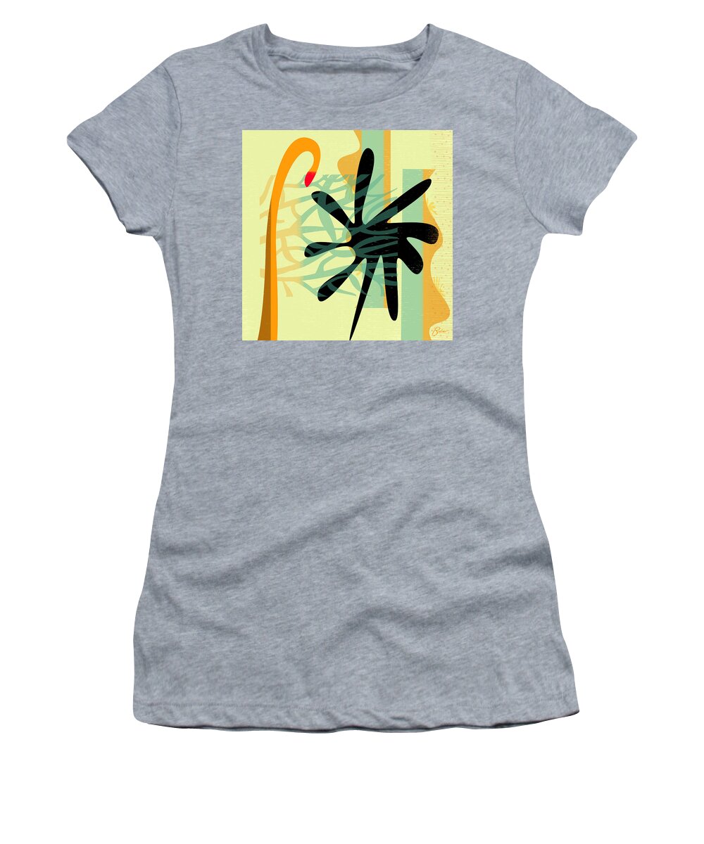  Women's T-Shirt featuring the digital art Zap by Alan Bodner