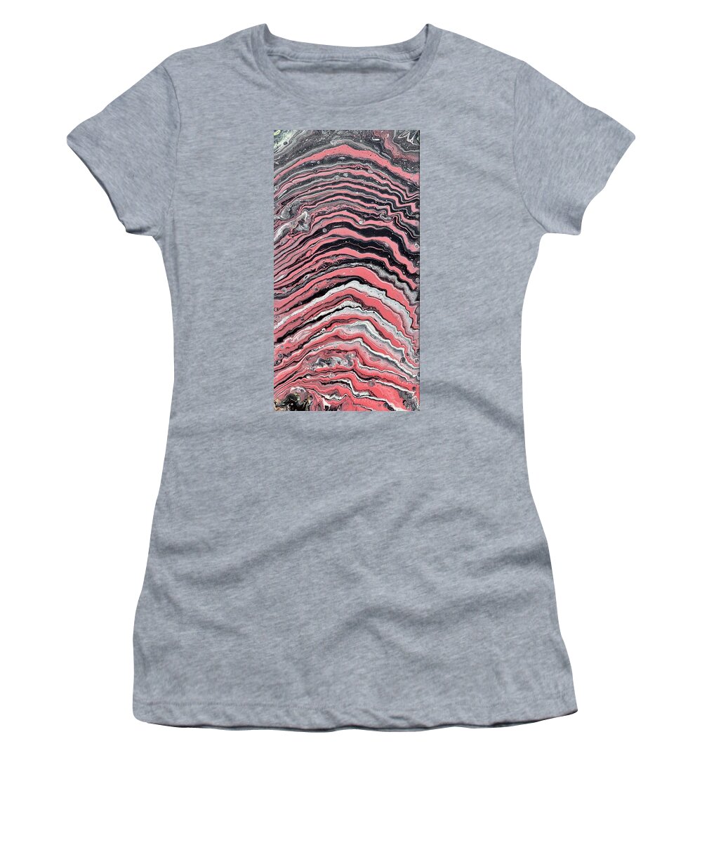 Abstract Women's T-Shirt featuring the painting Zebra by Nicole DiCicco