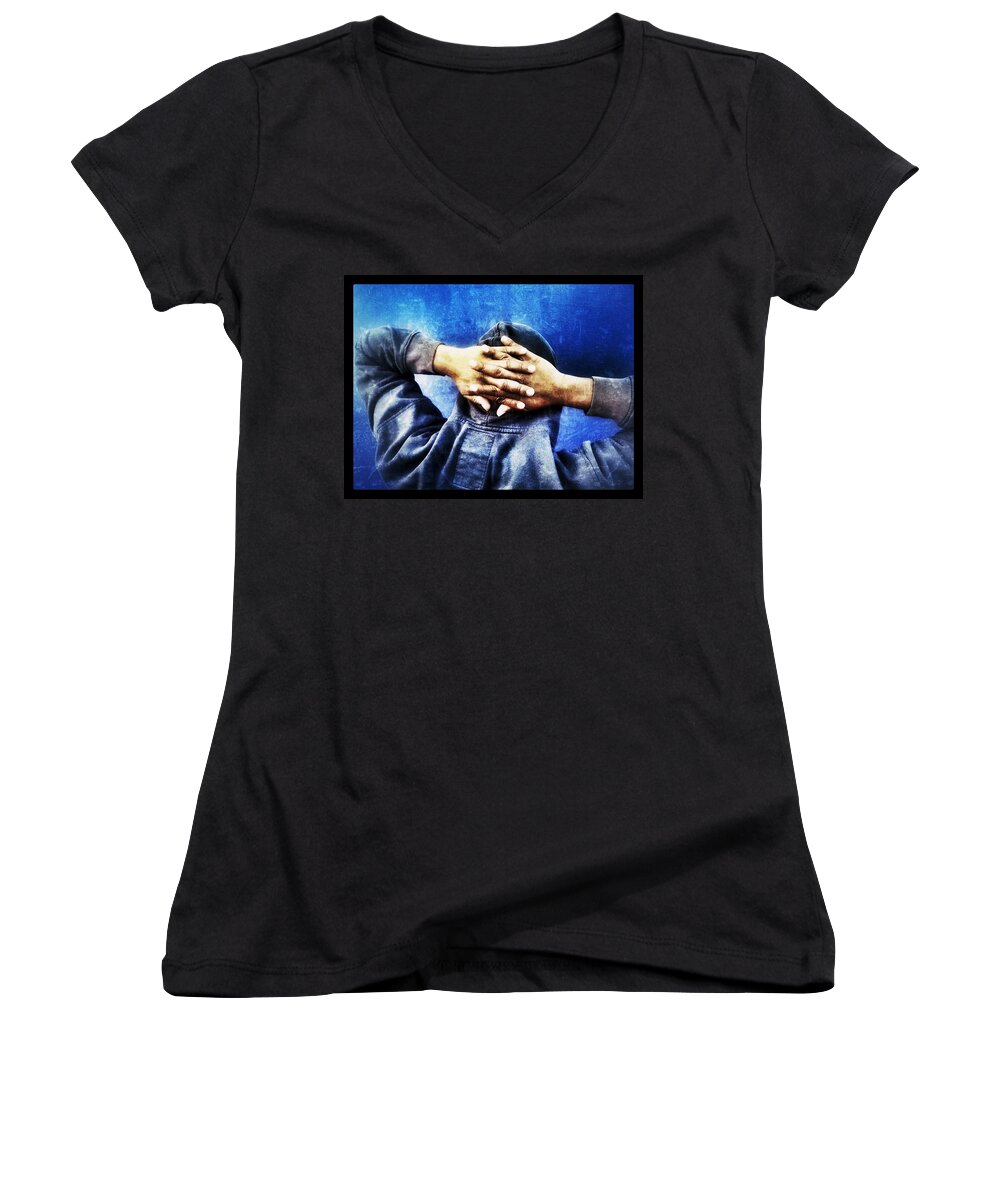 African American Women's V-Neck featuring the photograph Legacy #1 by Al Harden