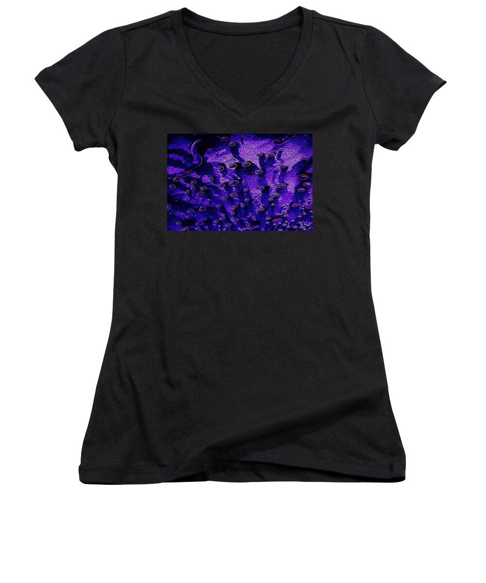 Cosmic Women's V-Neck featuring the photograph Cosmic Series 003 by Larry Ward