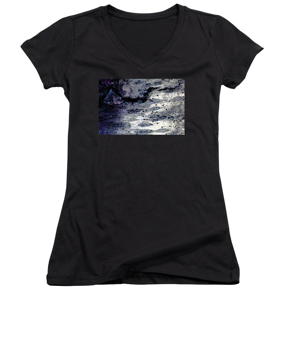 Cherry Women's V-Neck featuring the photograph Dark and Light by Stephanie Grant
