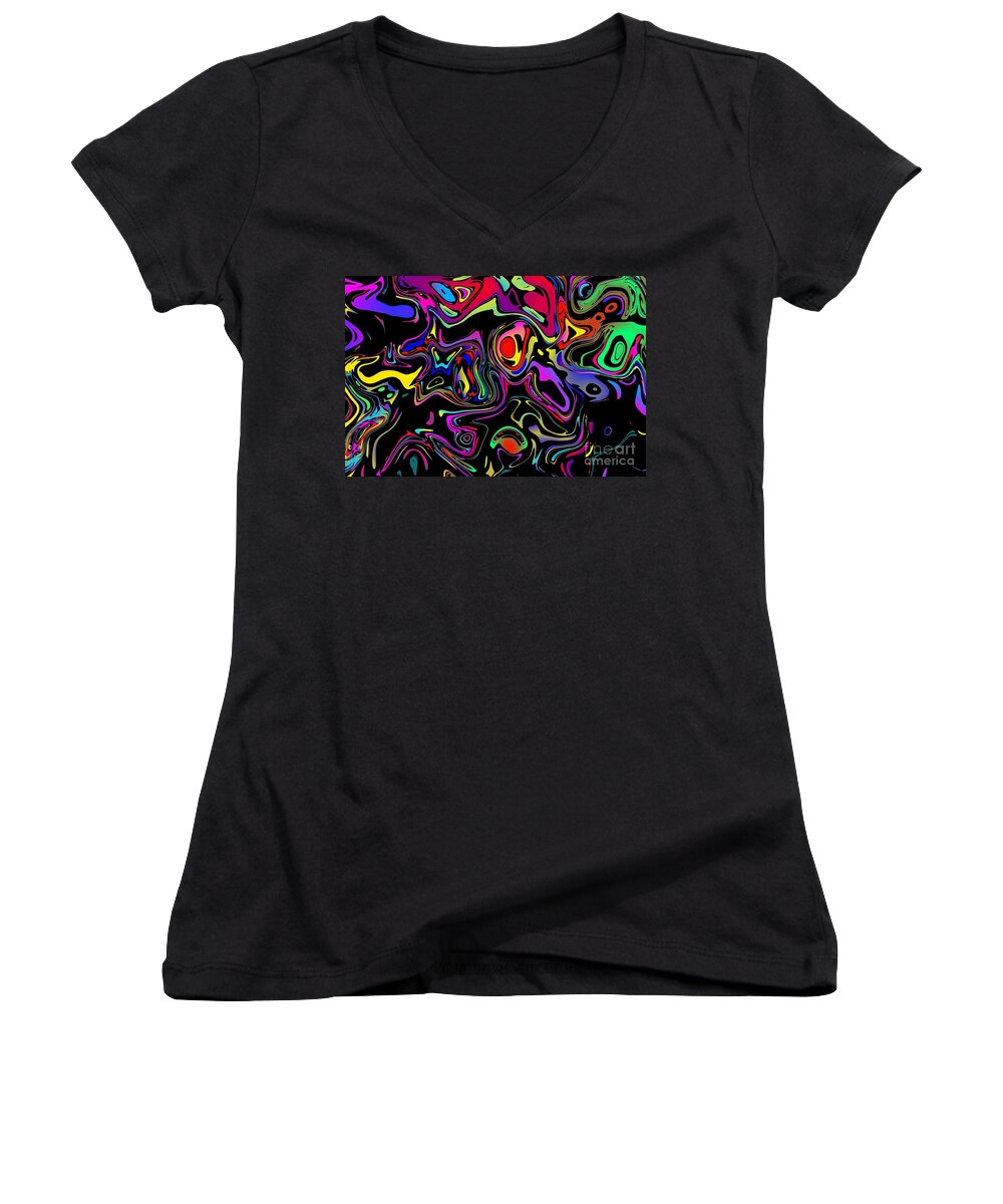 Colourscape Women's V-Neck featuring the photograph Flerb by Mark Blauhoefer