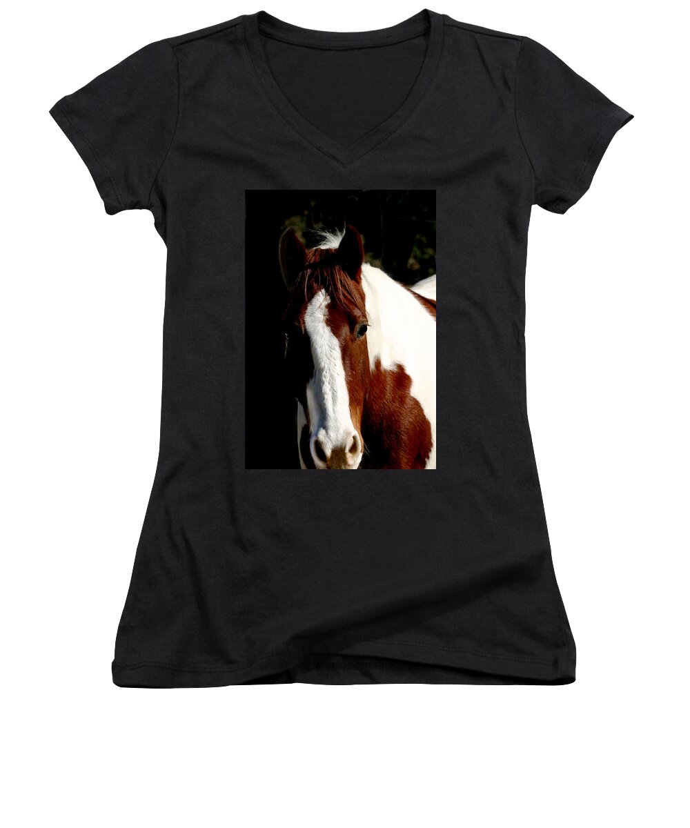 Fred Women's V-Neck featuring the photograph Fred by Anthony Jones