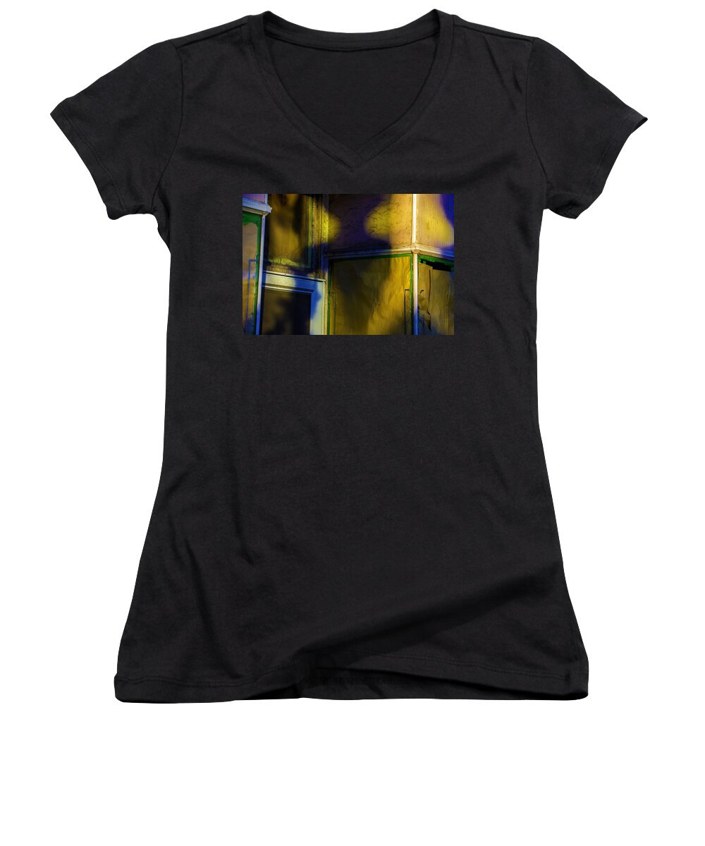  Women's V-Neck featuring the photograph In Mourning by Raymond Kunst