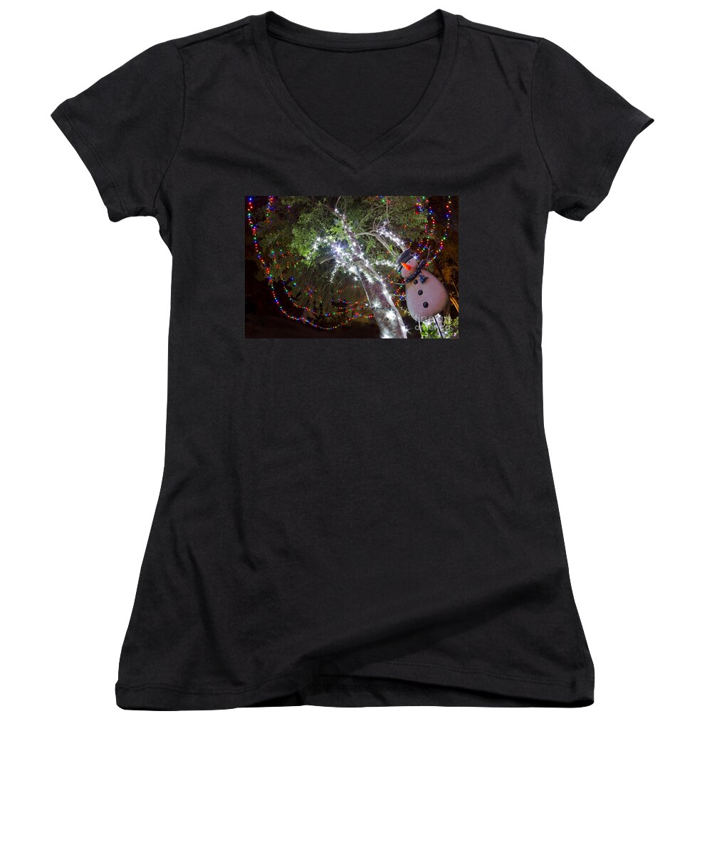 It's Christmas Time Again Women's V-Neck featuring the photograph Its Christmas Time Again by Gary Holmes