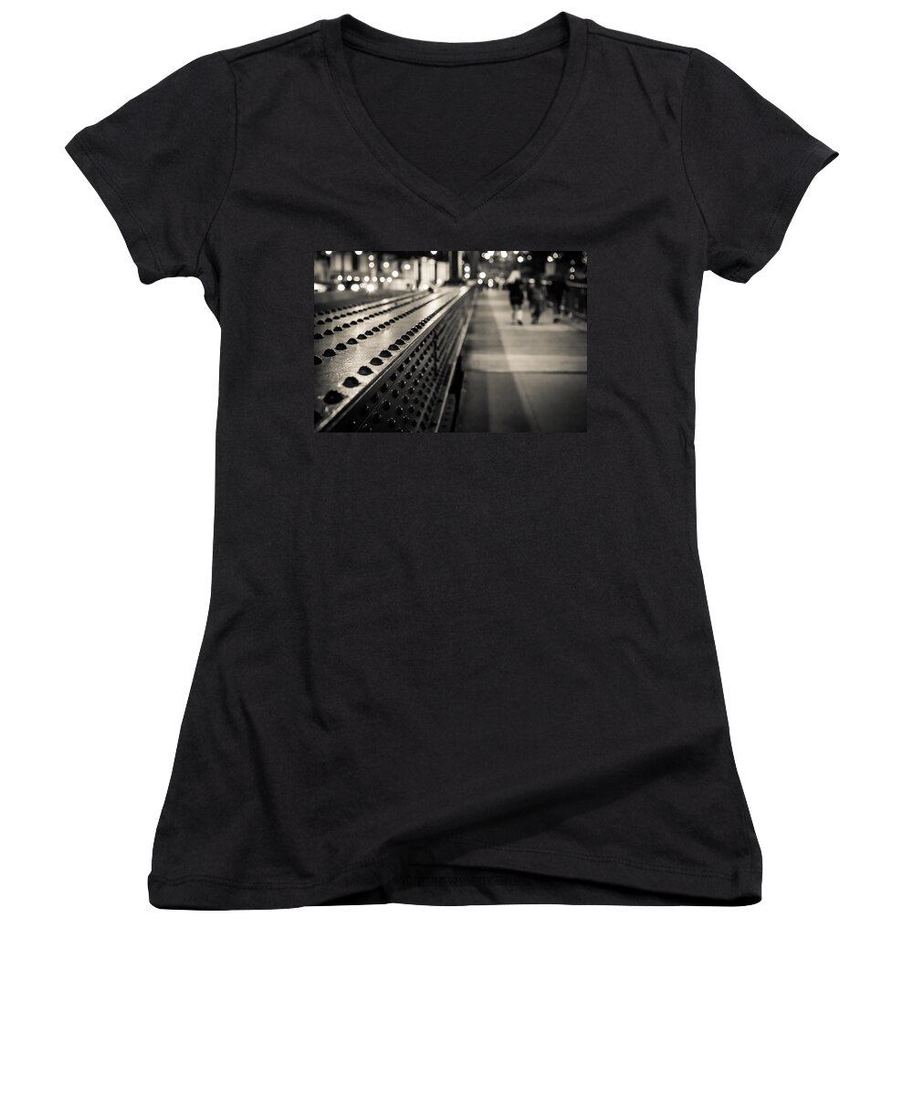 2012 Women's V-Neck featuring the photograph Leading Across by Melinda Ledsome