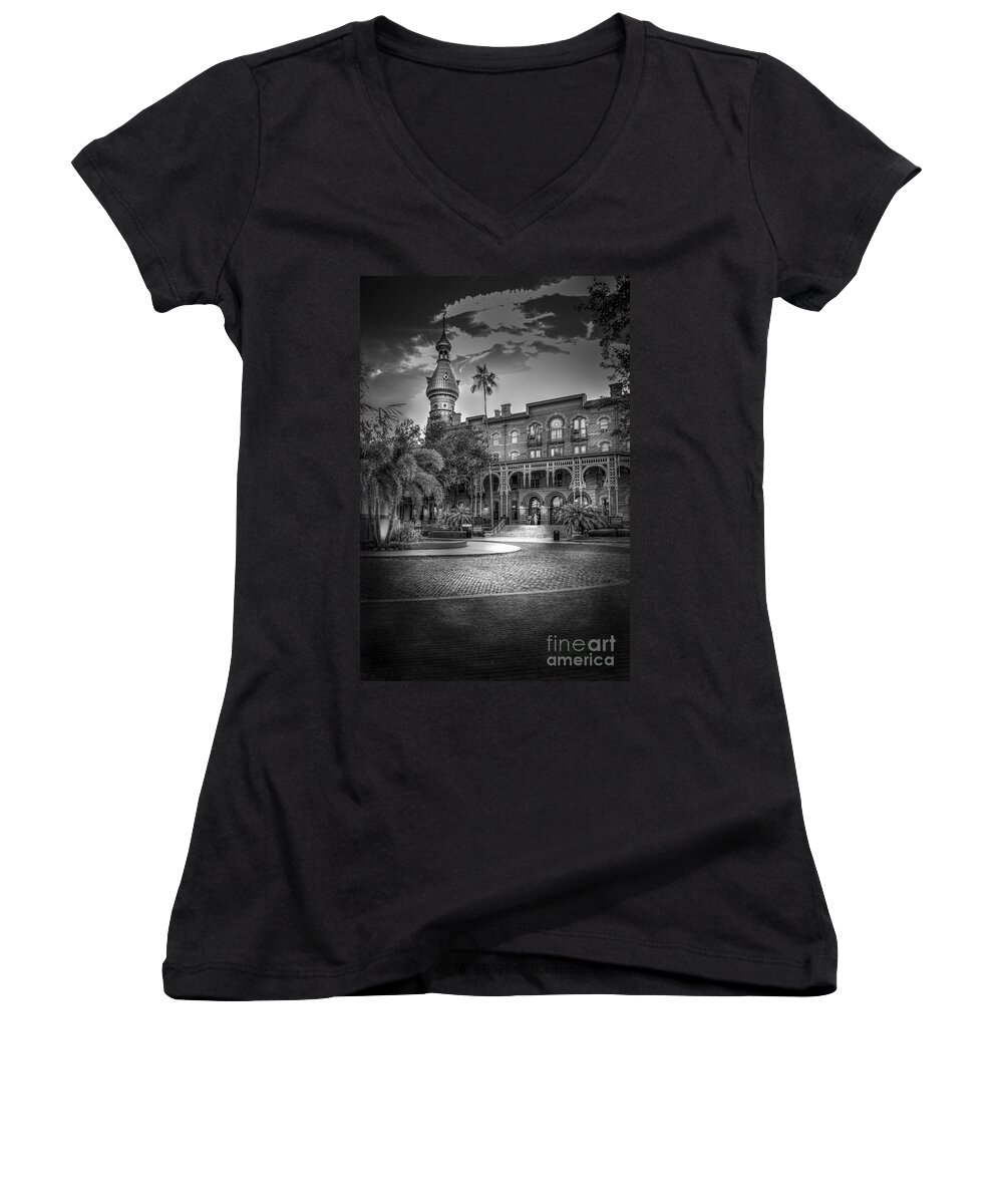 Henry B. Plant Women's V-Neck featuring the photograph Main Entry by Marvin Spates