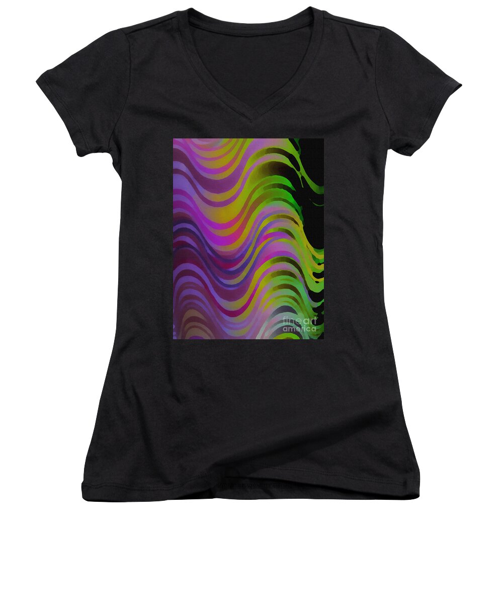 Making Waves Women's V-Neck featuring the photograph Making Waves by Martin Howard