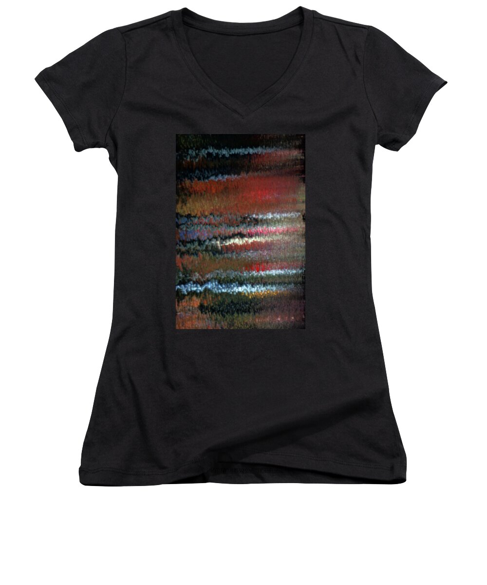 Colors Women's V-Neck featuring the photograph Mon Hommage a Rothko by Steven Huszar