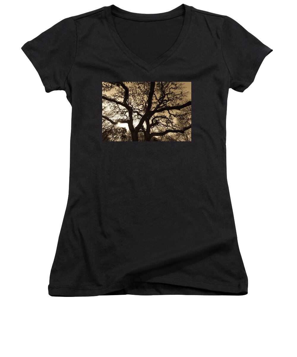 Austin Women's V-Neck featuring the photograph Mother Nature's Design by John Wadleigh