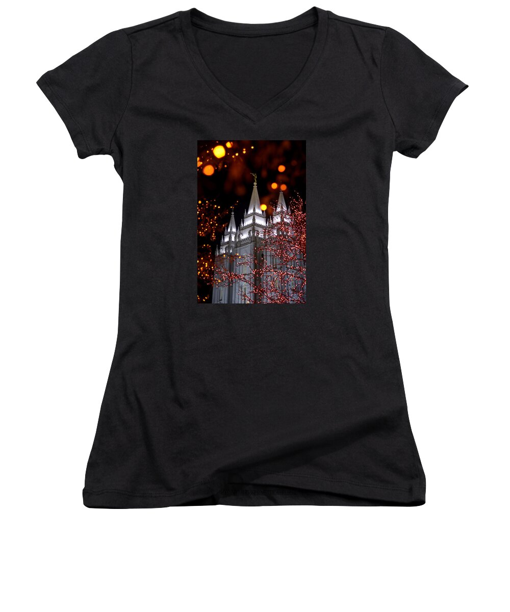 My Take Women's V-Neck featuring the photograph My Take by Chad Dutson