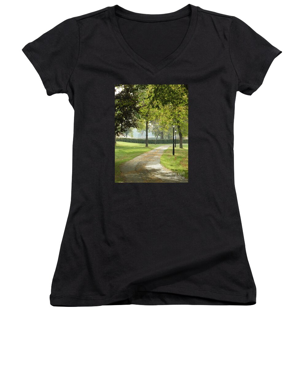 Nature Women's V-Neck featuring the photograph Nature's Path by Vivian Martin
