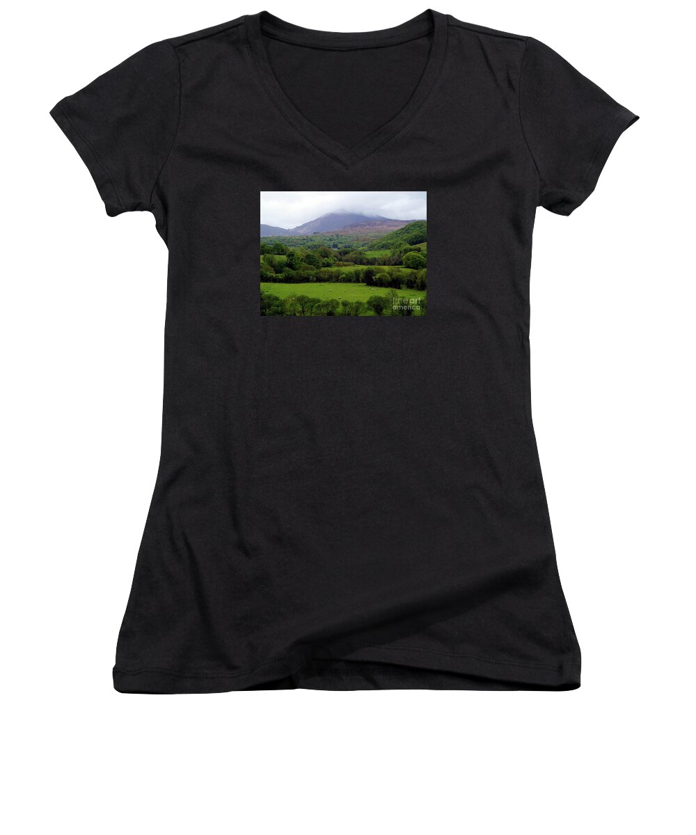 Ireland Photography Women's V-Neck featuring the photograph Peace on the Emerald Isle by Patricia Griffin Brett
