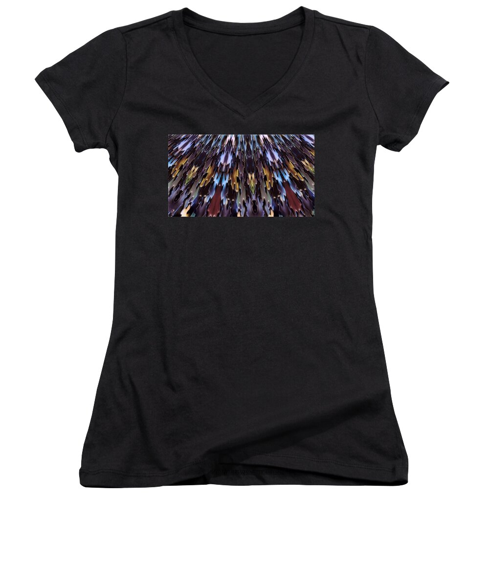 Puzzle Women's V-Neck featuring the photograph Puzzled by Donald J Gray