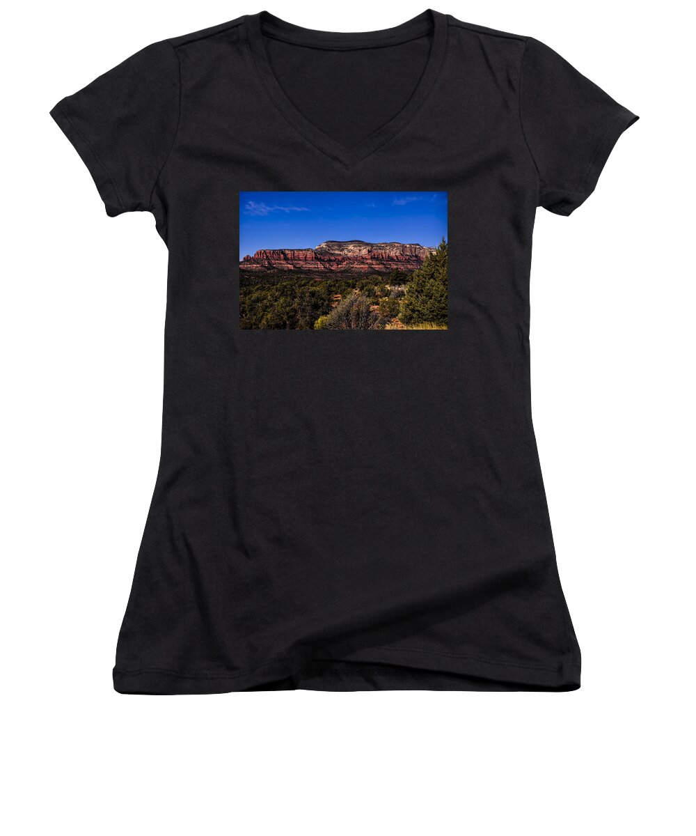 2014 Women's V-Neck featuring the photograph Sedona Vista 39 by Mark Myhaver
