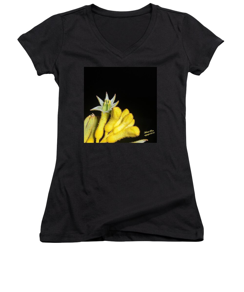 Flower Photograph Women's V-Neck featuring the photograph Surprise by Michele Penn