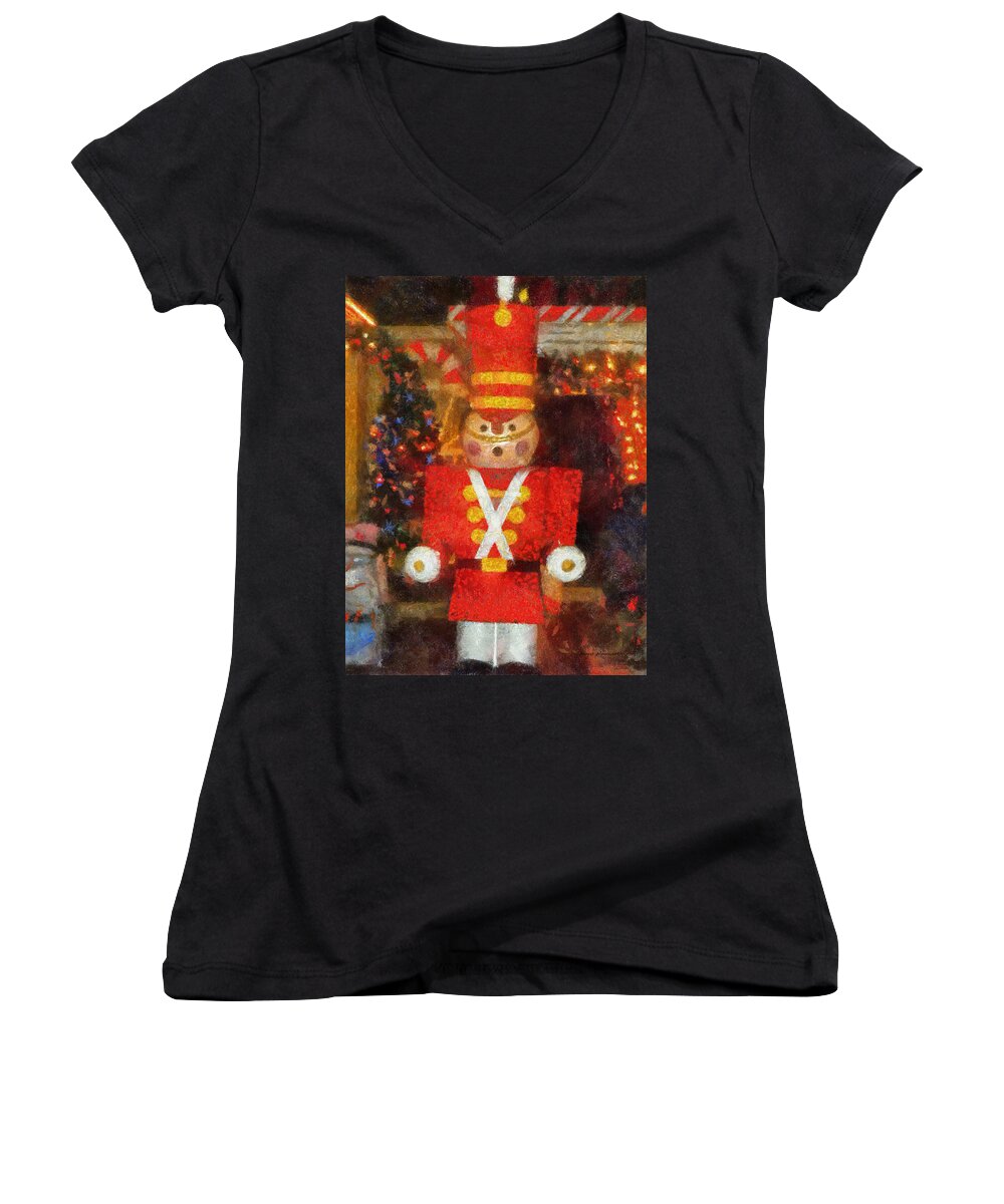 Magic Kingdom Women's V-Neck featuring the photograph Surrender Walt Disney World by Thomas Woolworth