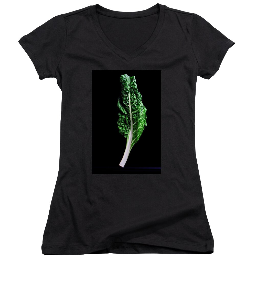 Fruits Women's V-Neck featuring the photograph Swiss Chard by Romulo Yanes